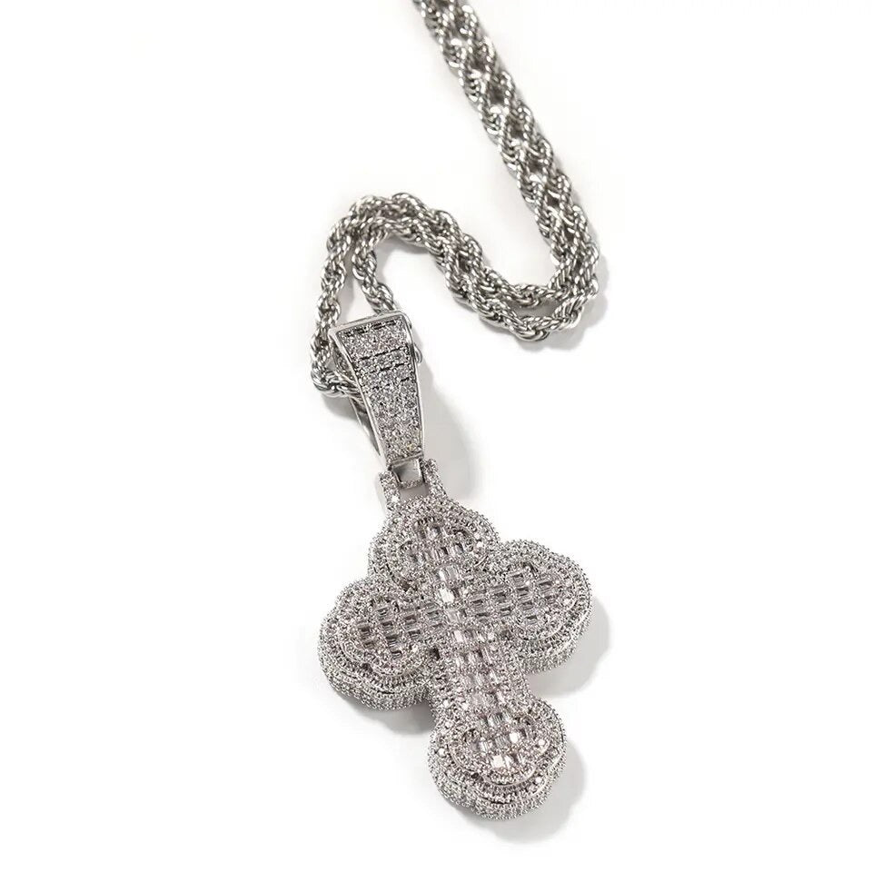 Cloudy cross necklace