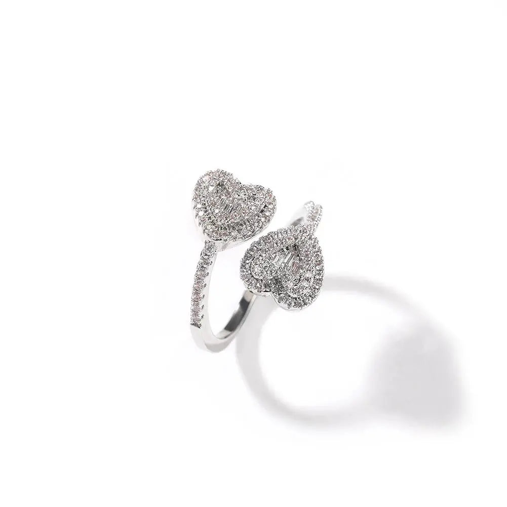 Double heart ring - BizaarFashionCrush