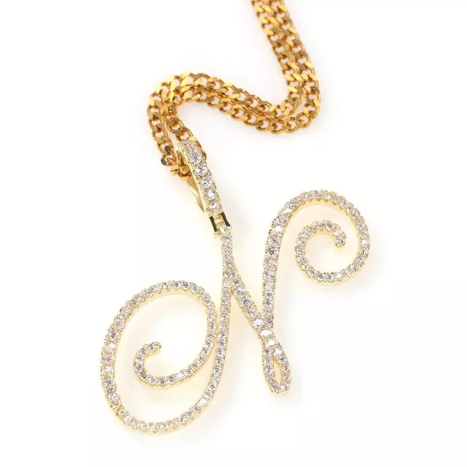 Fancy Initial Necklace - BizaarFashionCrush