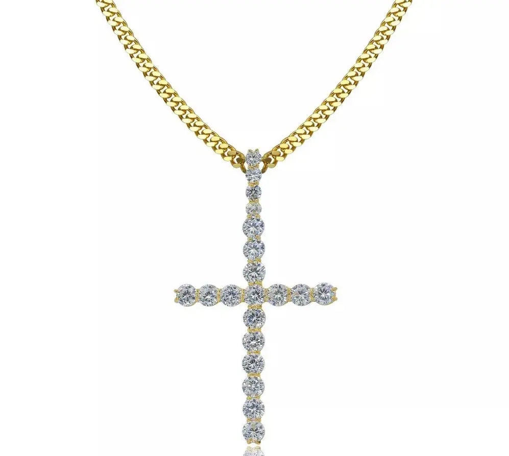 Jumbo Diamanté Cross - BizaarFashionCrush